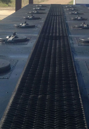 Cumstom Molding hatch covers on a train 